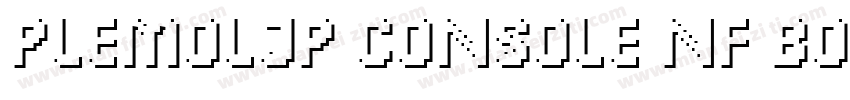PlemolJP Console NF Bold字体转换